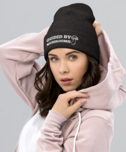 Guided By Mushrooms Cuffed Beanie Winter Hat - Image 4
