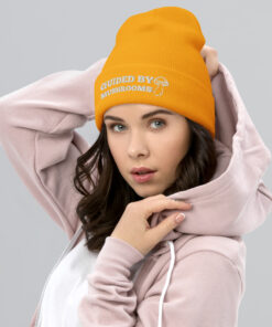 Guided By Mushrooms Cuffed Beanie Winter Hat - Image 6