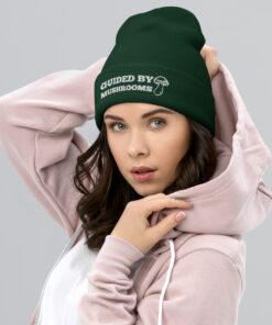 Guided By Mushrooms Cuffed Beanie Winter Hat - Image 3