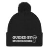 Guided By Mushrooms Pom Pom Knit Cap