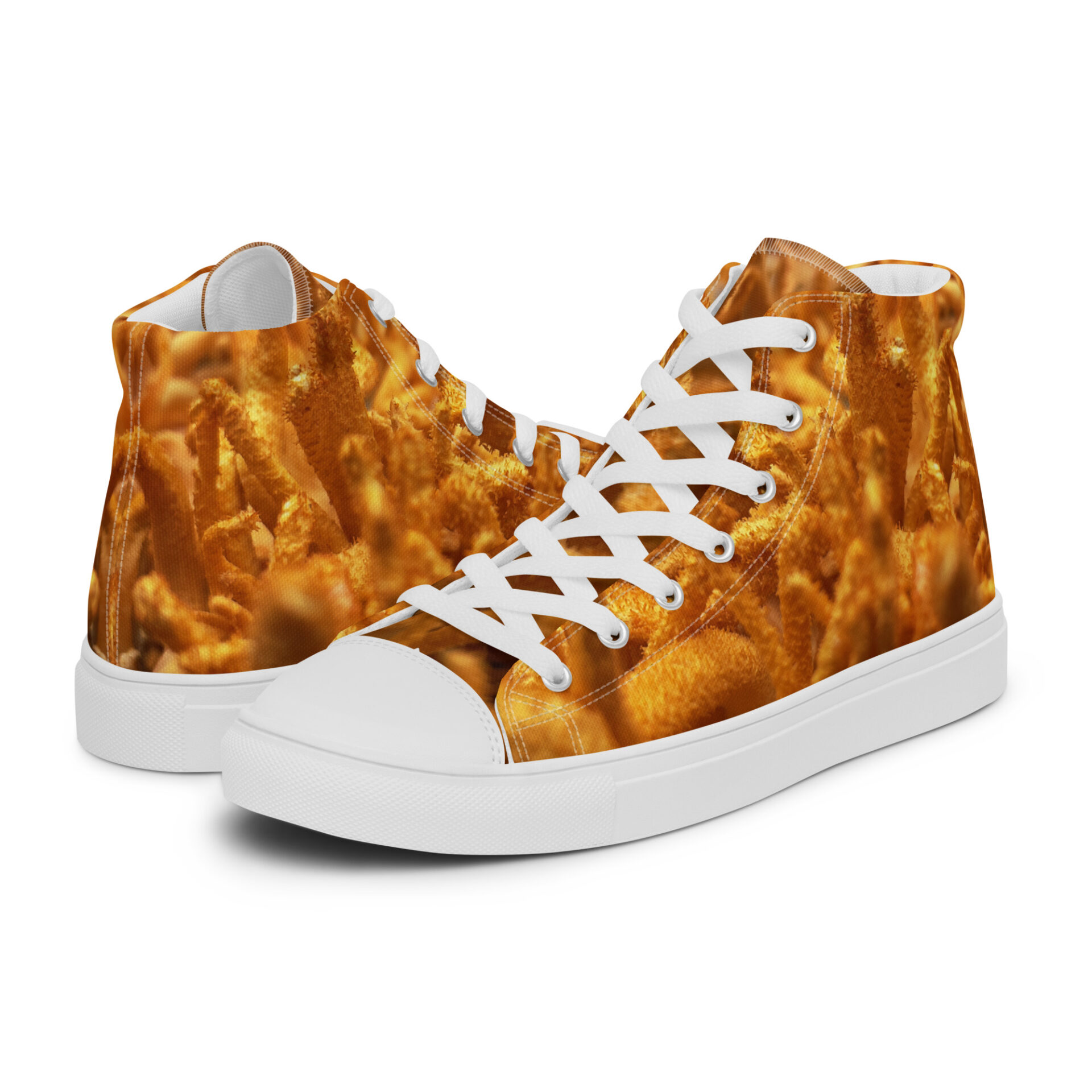 Guided By Mushrooms Cordyceps Mushrooms Men’s High Top Canvas Shoes