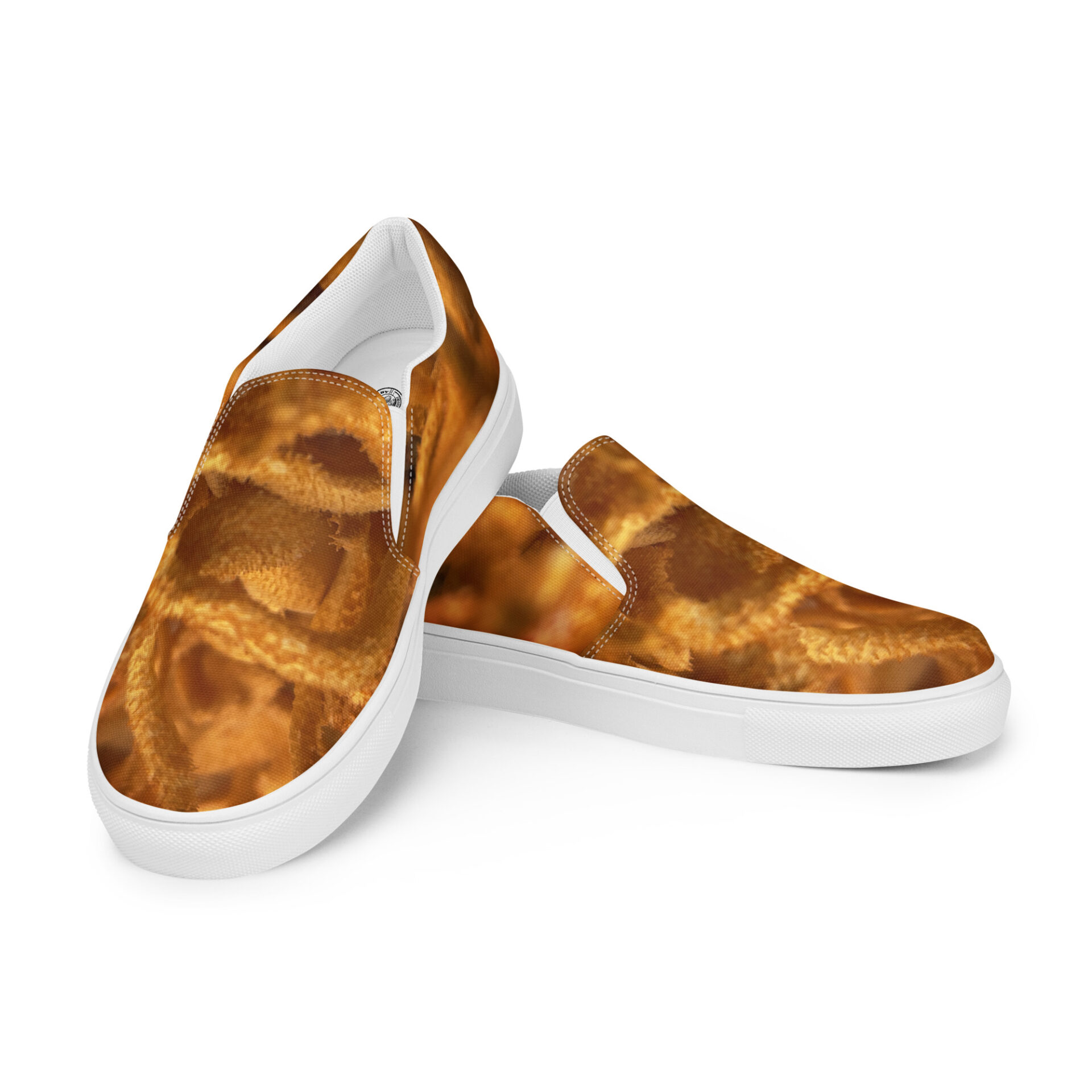 Guided By Mushrooms Cordyceps Militaris Women’s Slip-on Canvas Shoes