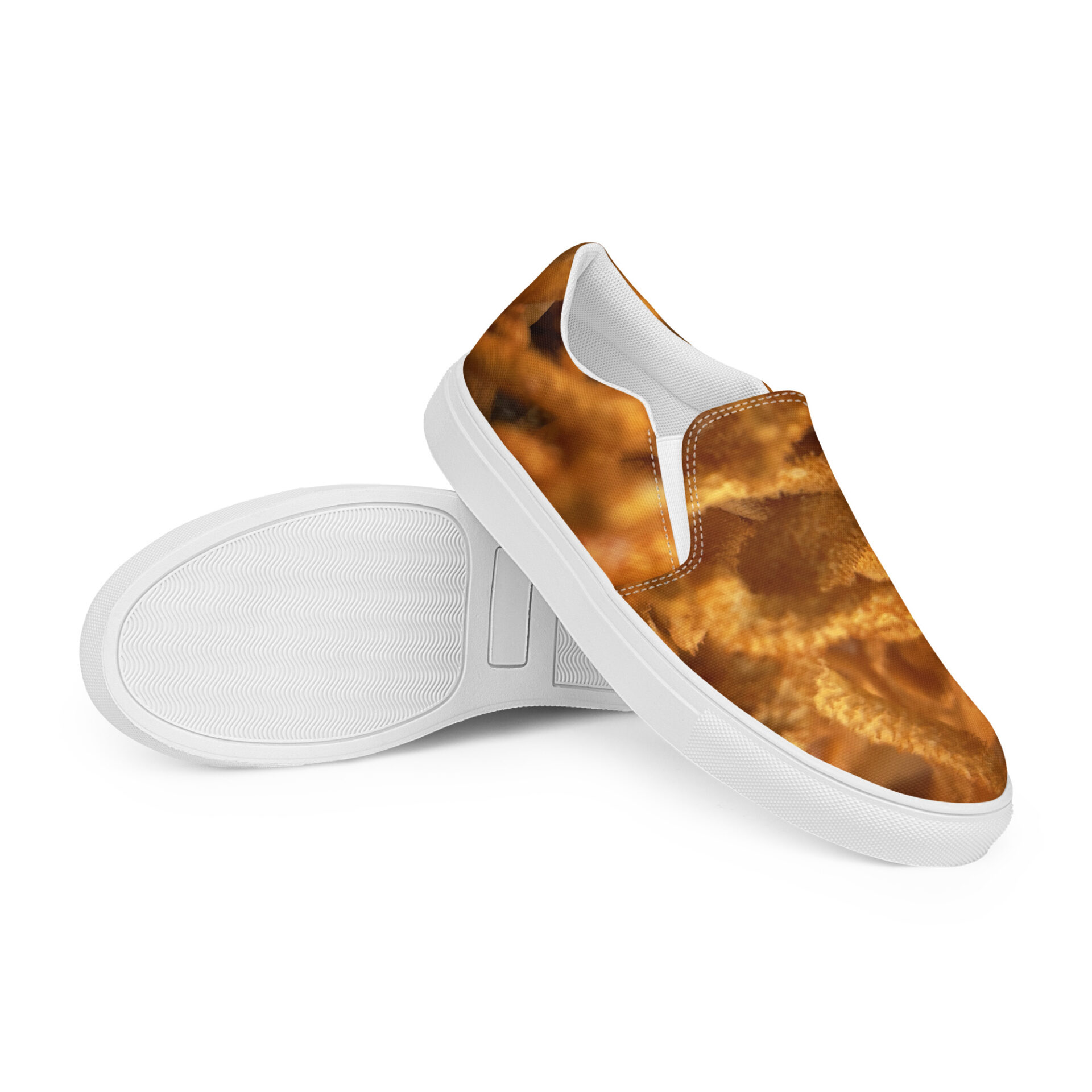 Guided By Mushrooms Cordyceps Militaris Women’s Slip-on Canvas Shoes - Image 2